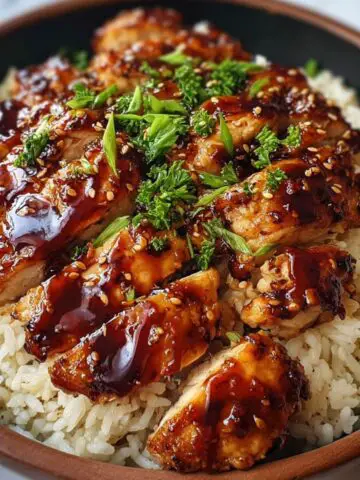 honey bbq chicken rice