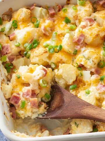 cheesy ham and potato casserole