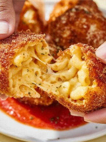 fried mac and cheese balls