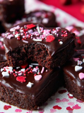 heart shaped brownies