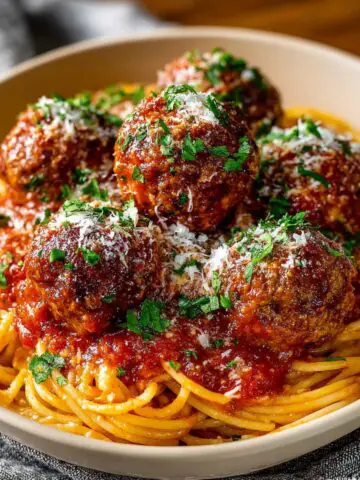 spaghetti and meatballs