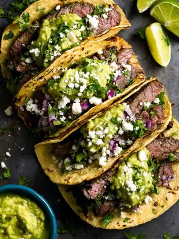 grilled steak tacos