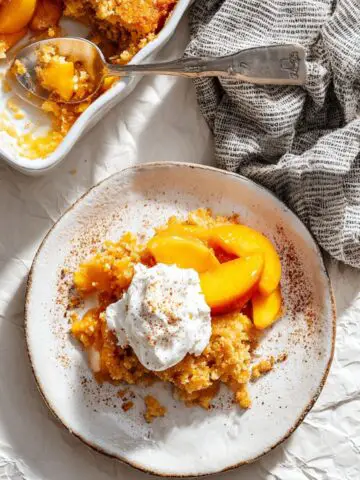 peach dump cake