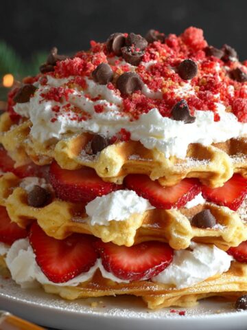 strawberry shortcake waffles